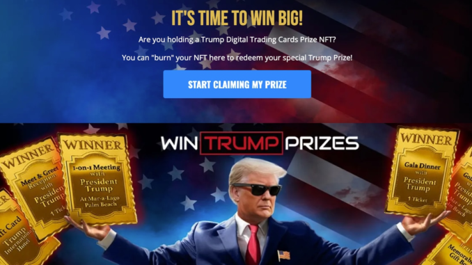 Trump NFT Collection Allows Users to Burn Their Collectibles for Prizes