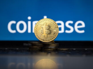 Coinbase Crypto Exchange Logo And Bitcoin Symbol