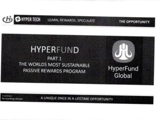 New York Stock Exchange with banner flagging ProShares Bitcoin Strategy ETF on the day it started trading.